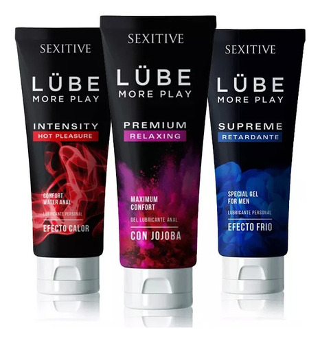 Gel Intimo Sexitive Lubricante Ultra Premium Frio Calor 130g