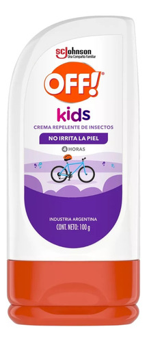 Repelente Crema Para Mosquitos Off Kids Original 100g 2027