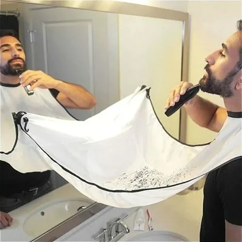 Capa Delantal Para Corte De Barba Afeitado, Soporte Espejo