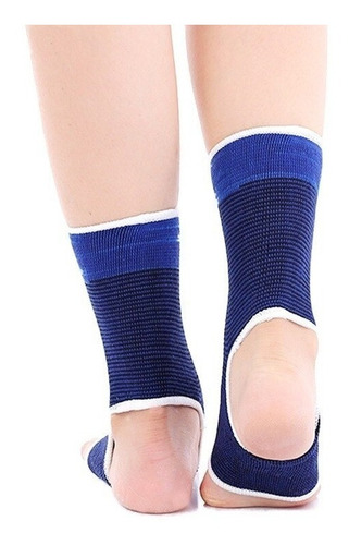 1 Par Soporte Tobillo Tobillera Ajustable Deportivo Lesiones Azul