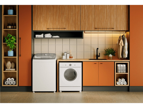 Secadora De Roupa Brastemp 10kg Piso Bsr10bb Branca Cor Branco