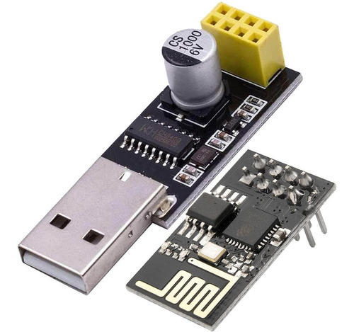 Modulo Wifi Esp8266 Esp-01s Con Adaptador Usb Programador