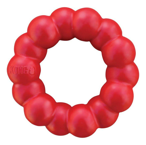 Kong Km1 Ring Dog Toy, Color Rojo, Mediano/grande