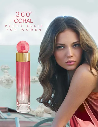 Perfume Perry Ellis 360 Coral Edp De 100 Ml Y Bruma Corporal