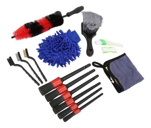 Kit De Herramientas Para Lavado De Autos, Juego De 15 Brocha