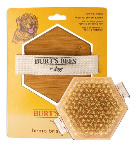 Burts Bees For Pets Cepillo De Palma Con Cerdas De Cáñamo |