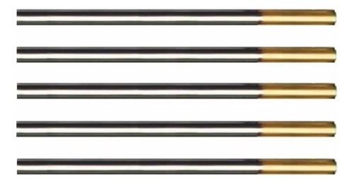 X1 Electrodo Tig De Tungsteno Punta Dorada 3,2 Mm X 175 Mm Punta Dorado Oscuro