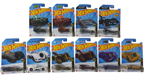 10 Hot Wheels Batman Batimovil 2023 Completa Mas Variantes