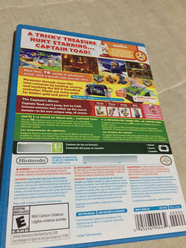 Videojuego Toad Para (wii Ü ) Captain Toad Treasure Tracker (Usado)