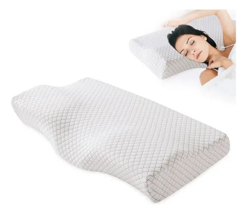 Pack De 2 Almohadas Viscoelásticas Cervicales - Altura Ajustable, Funda De Algodón Lavable, Ergonómica