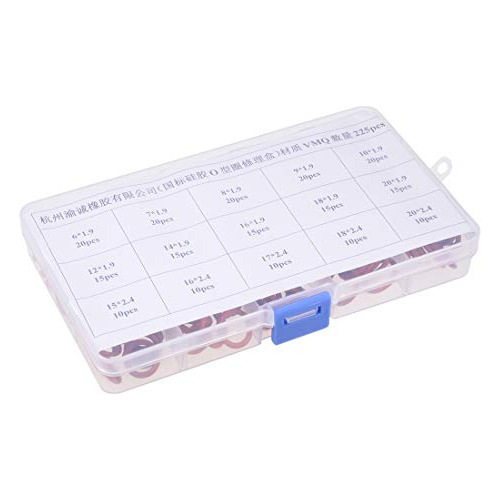 Kit Surtido De Juntas Tóricas De Caucho De Silicona Uxcell,