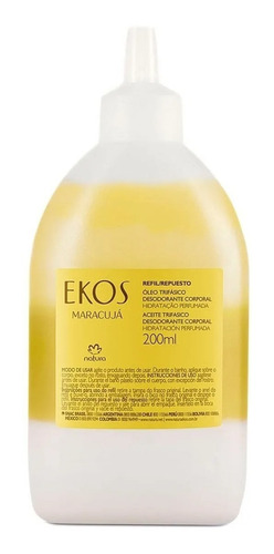 Refil Óleo Trifásico Desodorante Corporal Ekos Maracujá Maracujá