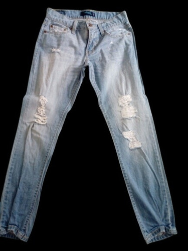 Pantalon- Jeans Mujer Levi's Usado Talla 3 Deshilachado 