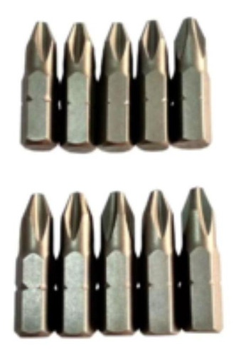 10 Ponteiras Phillips Bit Set Crv 1/4 X 25mm Lotus