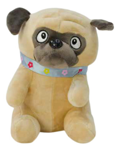 Peluche De Animal Perro Pug Suave De 25cm Calidad Premium