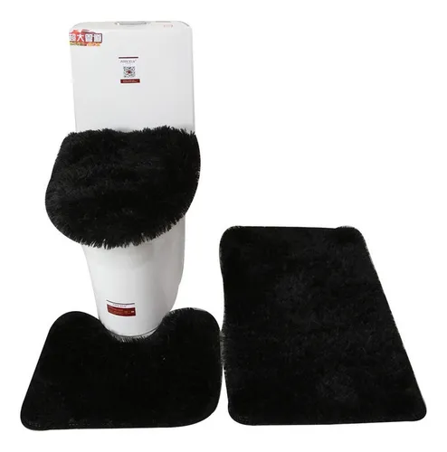A Juego De 3 Fundas Para Asiento De Inodoro, Alfombrilla De