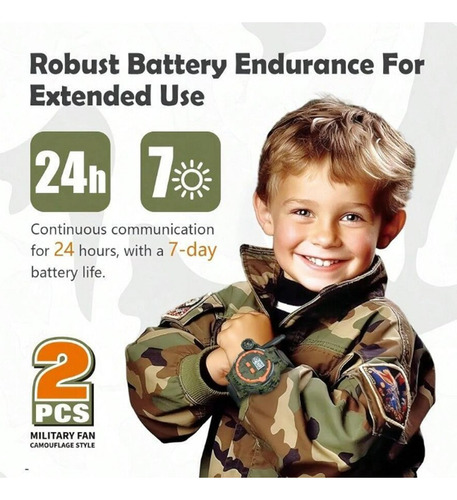 Radios Walkie Talkies Niños Reloj De Pulsera Color 2