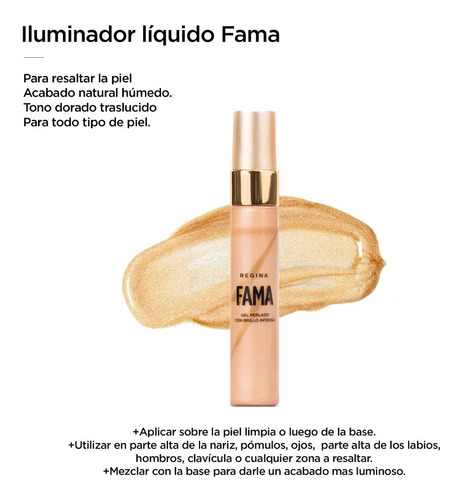 Set Maquillaje Bronceado Glowy Regina Diamante + Fama