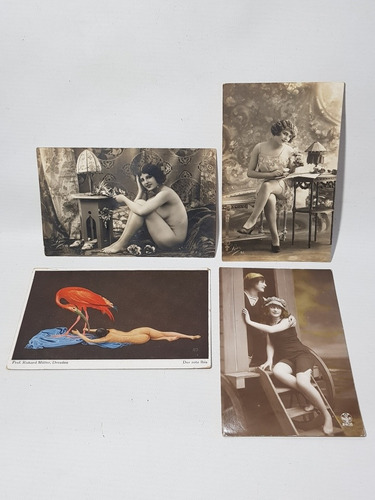 Antiguas Postales Desnudos Femeninos 1920 Sin Circ Mag 58576