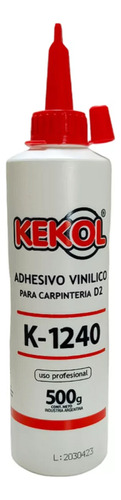 Adhesivo Vinilico Madera Cola Carpintero K1240 500g Kekol