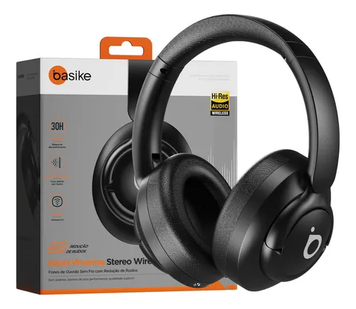 comprar Fone de Ouvido Bluetooth com ANC (Redução Ativa de Ruído), Bluetooth 5.4, Graves Profundos, Protetores Auriculares de Espuma Viscoelástica e Design Ideal para Viagens - Bateria de 30 Horas de Duração