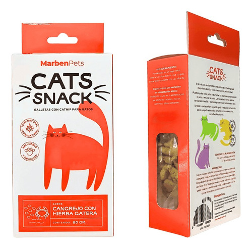 Cats Snack Galletas De Cangrejo Con Hierba Gatera