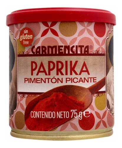 Paprika Carmencita Pimentón Picante Sin Gluten 75 Gr