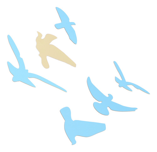 Adhesivo De Pared Con Forma De Pájaro Con Forma De Espejo, P