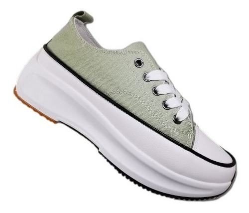 Zapatilla Mujer Estilo Bote Green 1008 - Zapatillaschile