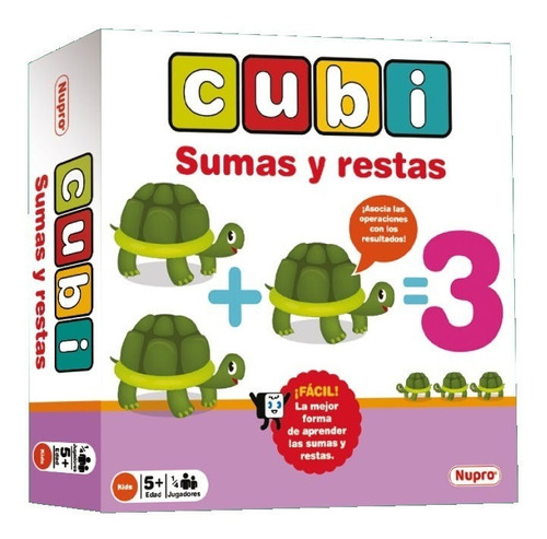 Juego Didactico Cubi Sumas Y Restas -  Nupro