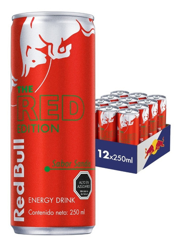 Red Bull Bebida Energética Pack 12 Latas Sandía 250ml