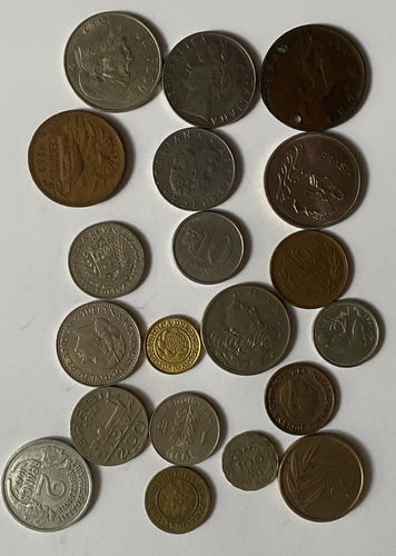 20 Moneda México Brasil Italia Francia Bélgica Holand 857/4m