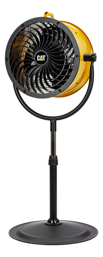 Ventilador de piso CAT HVPD14AC estructura color amarillo 127V