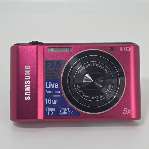 Câmera Digital Samsung St66 16.1 Mp Cyber-shot Cybershot Red Vermelho