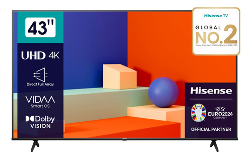 Tv Hisense Tv 43  43a6k 4k Ultra Hd Smart Tv Vidaa