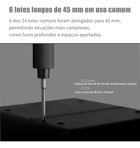 Kit De Chave De Fenda Elétrica De Precisão Mijia 25 Peças