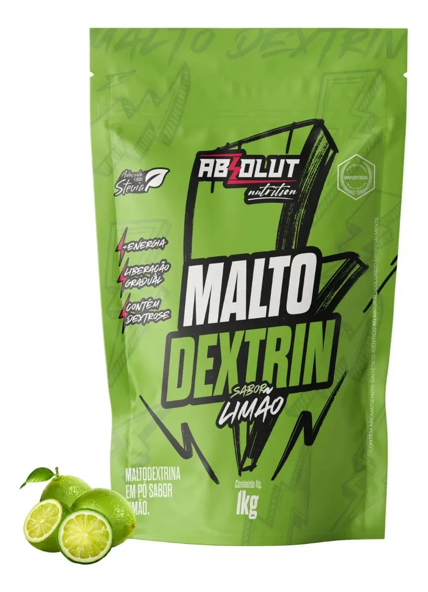 Maltodextrina 1kg Absolut Nutrition Sabor Limão