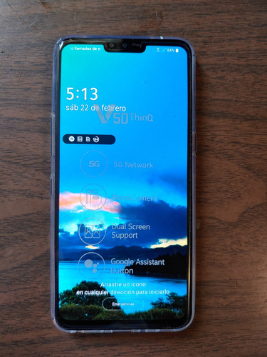 Lg V50 Thinq 5g 128 Gb Astro Black 6 Gb Ram Negro (Usado)