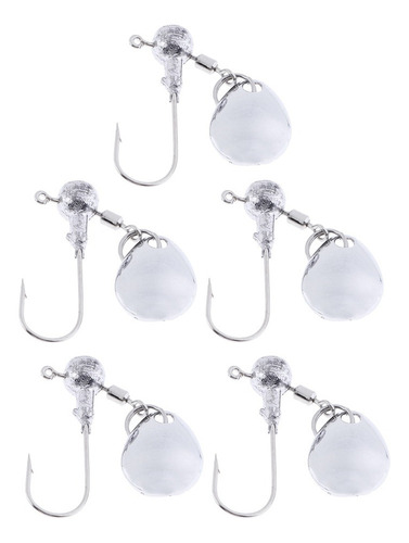 T 15pcs Head Spin Jig Heads Anzuelos De Señuelos Cebos Duros