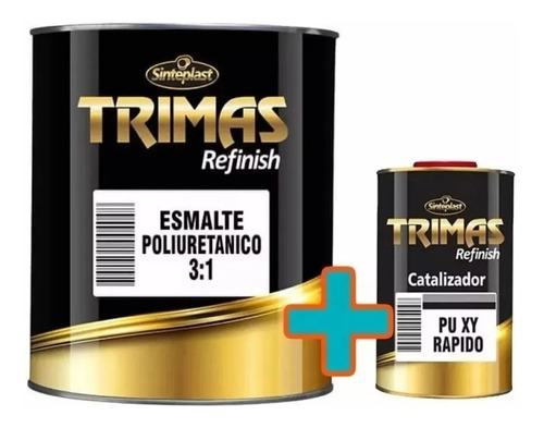 Poliuretano Blanco Mate Trimas 2k Metal Madera Auto 1 Litro