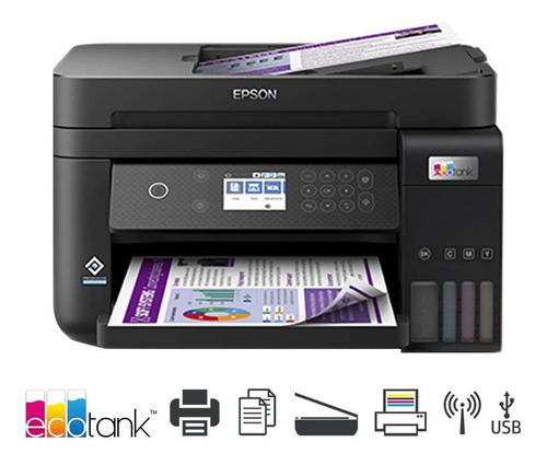 Imagen 4 de 9 de Impresora Epson L6270 Ecotank Multifuncional Adf- Boleta