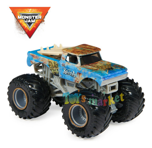 Monster Jam Camión De Metal Escala 1:64 Auto Monstruo Color Big Kahuna