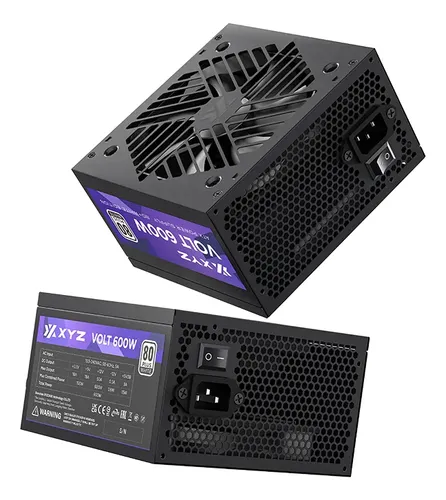 Fuente Poder Xyz Volt 600w Certificada 80+ White Negra 110v