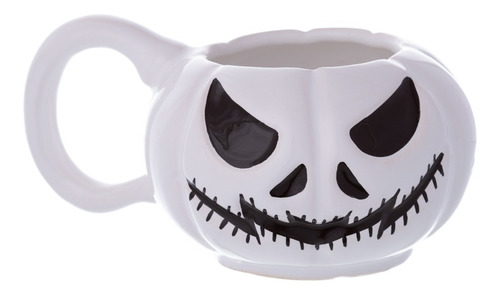 Caneca Abóbora 3d Cerâmica Halloween Decoração Terror 300 Ml