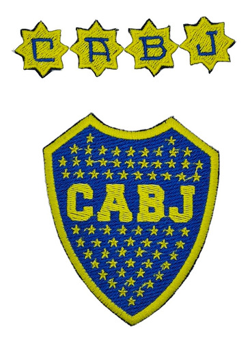Parches Bordados Termoadhesivos: Club Boca Juniors X 2