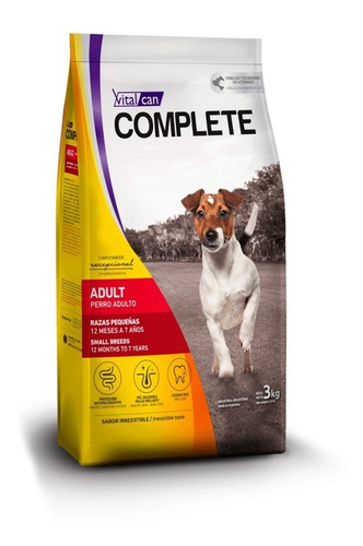 Vitalcan Complete Perro Adulto Small Para Raza Pequeña 7,5kg