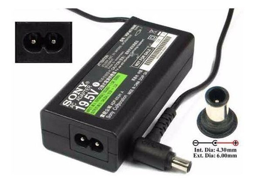 Cargador Sony Original, 19.5v 3.3a Vgp-ac19v43, Vgp-ac19v48 (Reacondicionado)