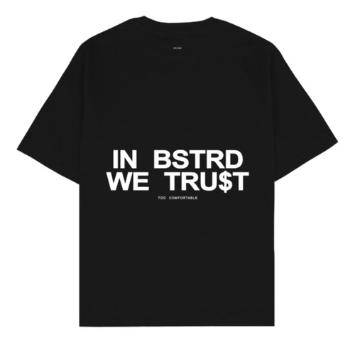 Remera Oversize Bstrd And Sh!t Bastard Habitu