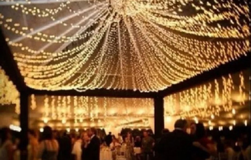 4 Serie Tira Luces 1000 Led 50 Mts Luz Calida Ambar Vintage