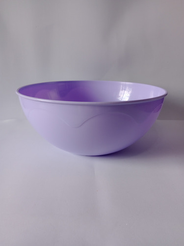 Bowl Plástico 4.5 Litros Super Grande Color Pastel Lila